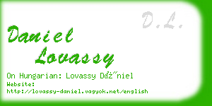 daniel lovassy business card